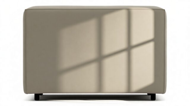 The Extrasoft – Beige Gray Vegan Leather, S Backrest