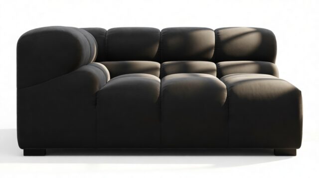 The Tufty – Black Velvet, Large Corner (Left)