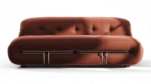 The Soriana – Burgundy Luxe Velvet, Two Seater Sofa