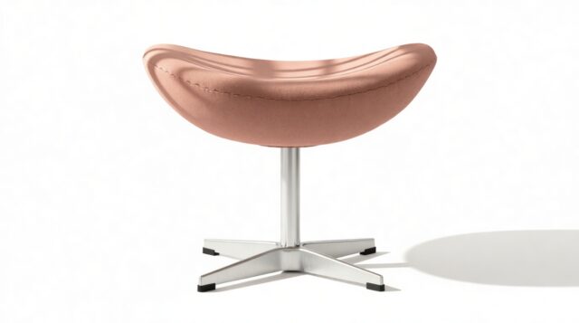 The Jacobsen – Vintage Pink Wool, Ottoman