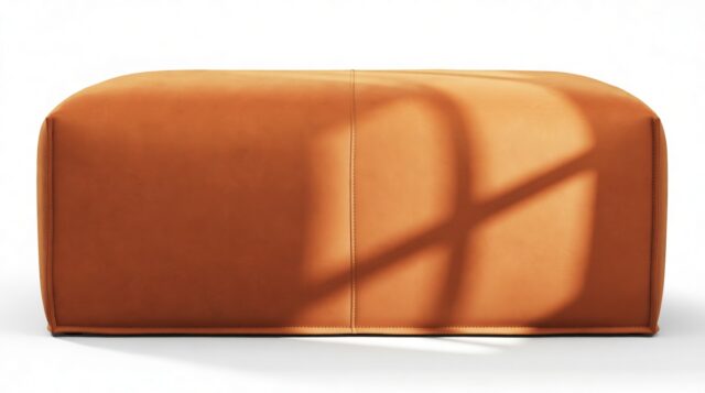 The Bambole – Apricot Velvet, Ottoman