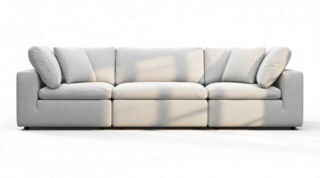 The Ciel – Dove Linen, Three Seater
