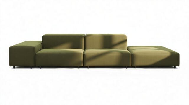 The Extrasoft – Spruce Luxe Velvet, Open End Sofa (Right)