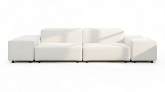 The Extrasoft – White Linen, Two Seater Sofa