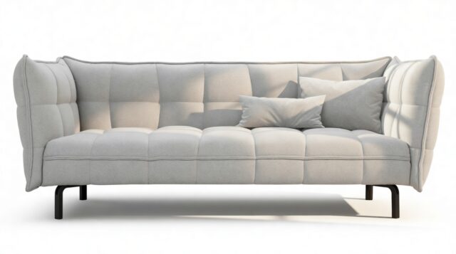 The Husk – Light Gray Wool, Sofa