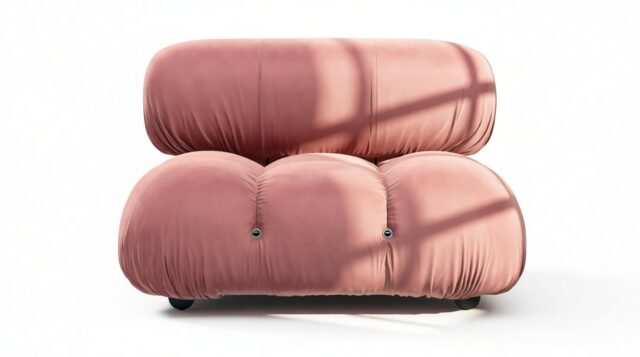 The Bellini – Blush Pink Velvet, Armless Module