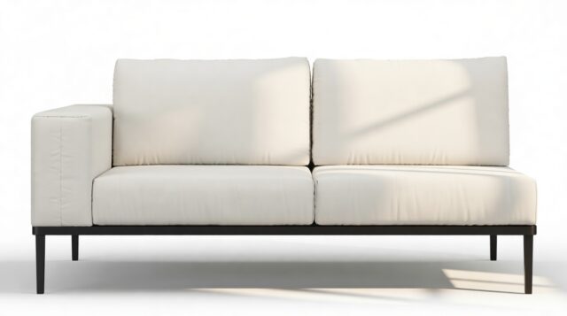 The Marzio – Shell Performance Weave, Two Seater Sofa (Left Arm)