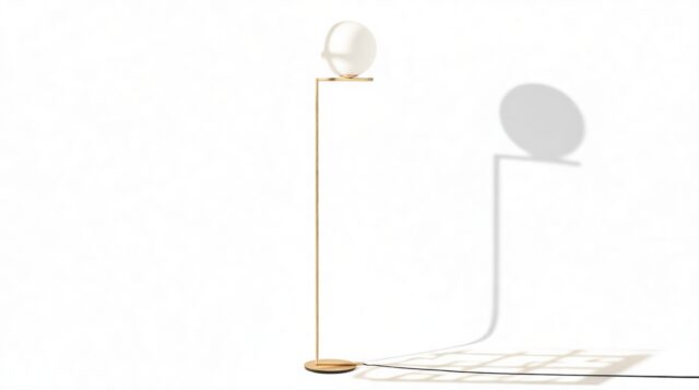 The IC – Brass, Floor Lamp