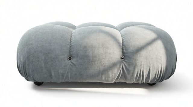 The Bellini – Cerulean Chenille, Ottoman