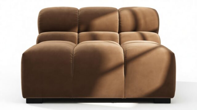 The Tufty – Mocha Velvet, Armless Module