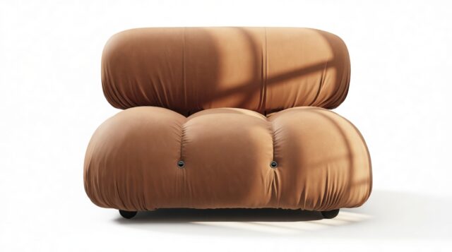 The Bellini – Tan Vegan Leather, Armless Module