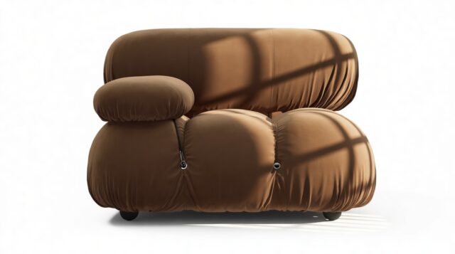 The Bellini – Mocha Velvet, Left Arm