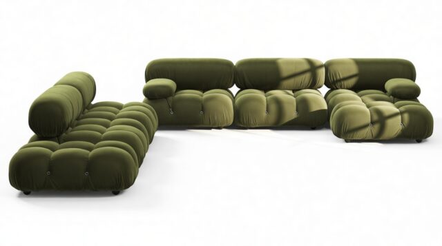 The Bellini – Thyme Luxe Velvet, Sectional (Large Left Corner)