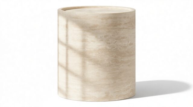 The Torre – Travertine, Side Table