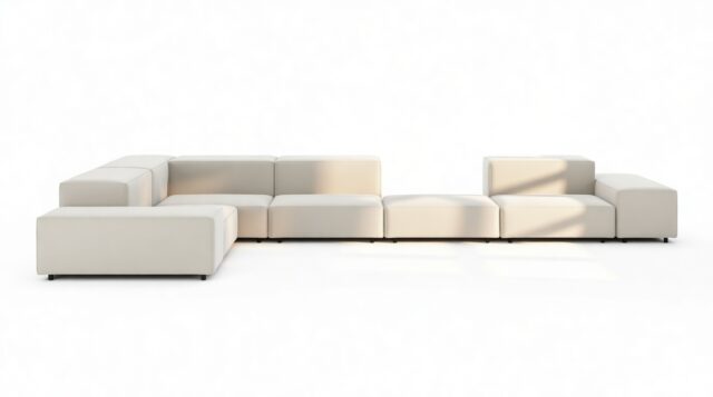 The Extrasoft – Oatmeal Brushed Weave, Large Corner (Left)