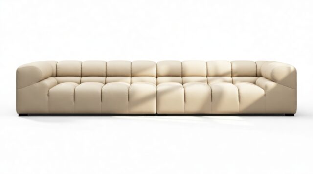 The Tufty Outdoor – Latte Performance Weave (Outdoor), Extra Large Sofa