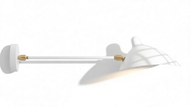The Mouille – White, Single Arm Small Wall Lamp