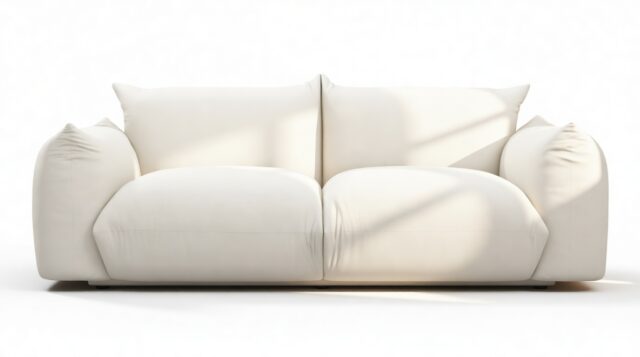 The Marenco Outdoor – Soft White Performance Weave (Outdoor), Two Seater Sofa