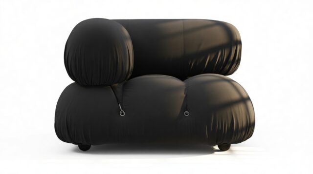 The Bellini Outdoor – Black Performance Weave (Outdoor), Left Corner