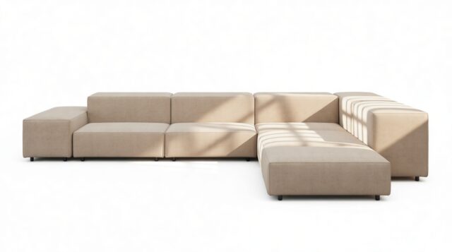 The Extrasoft – Biscotti Brushed Weave, Corner (Right)