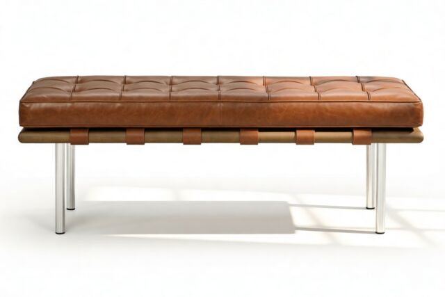 The Barcelona – Tan Premium Leather, Two Seater