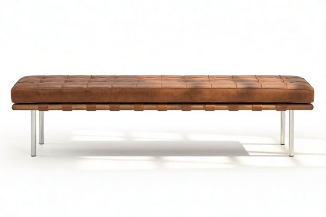 The Barcelona – Tan Premium Leather, Three Seater