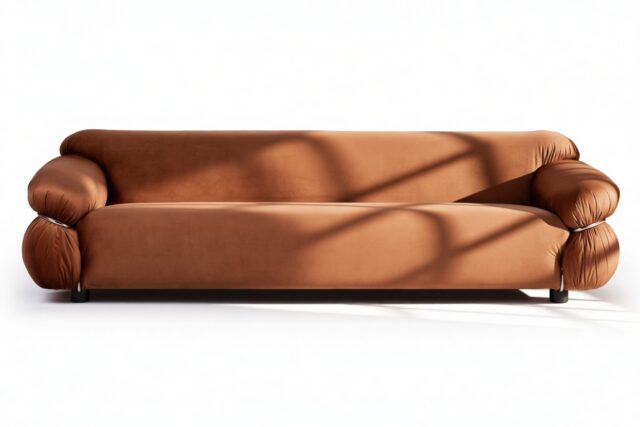 The Sesann – Spice Velvet, Three Seater Sofa