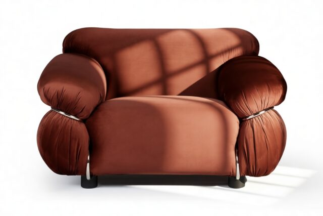 The Sesann – Burgundy Luxe Velvet, Lounge Chair