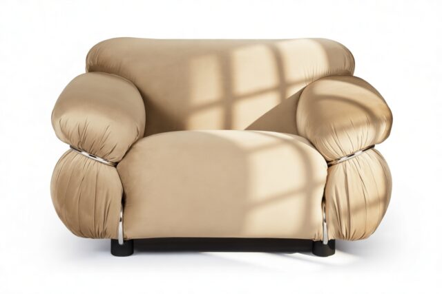 The Sesann – Stone Luxe Velvet, Lounge Chair