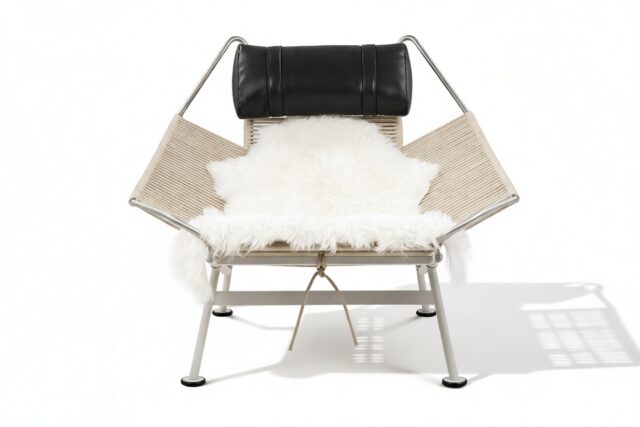 The Halyard – Midnight Black Premium Leather, Lounge Chair