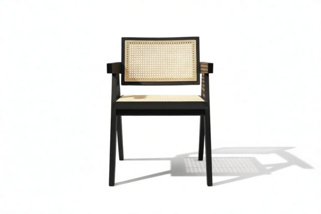 The Jeanneret Armchair – Black, Armchair