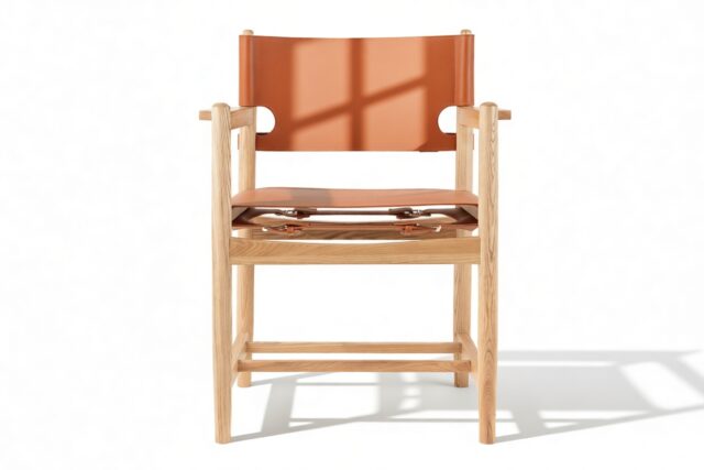 The Asger – Whiskey Brown Vegan Leather, Armchair