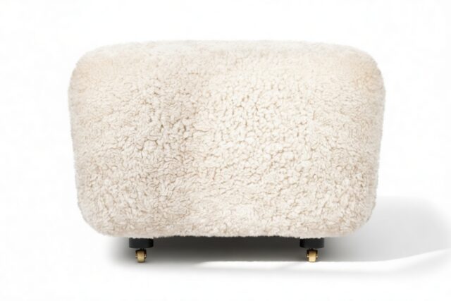 The Tired Man – Natural Luxe Sheepskin, Ottoman