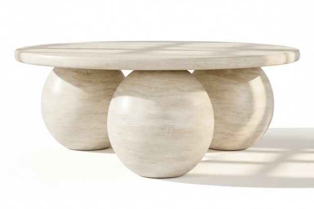 The Mila – Travertine, Coffee Table