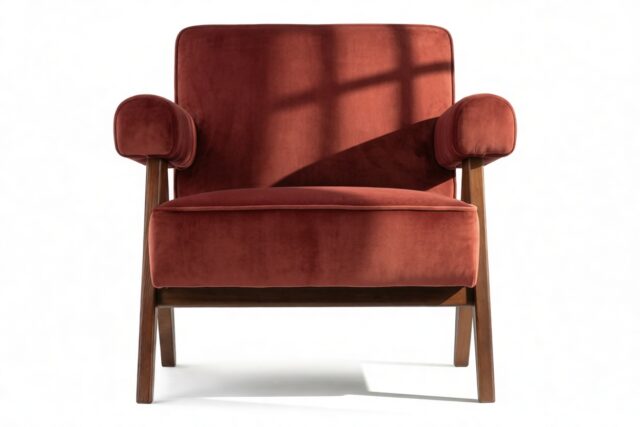 The Pierre Jeanneret – Burgundy Silken Velvet
