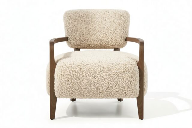 The Palapa – Natural Luxe Sheepskin, Lounge Chair