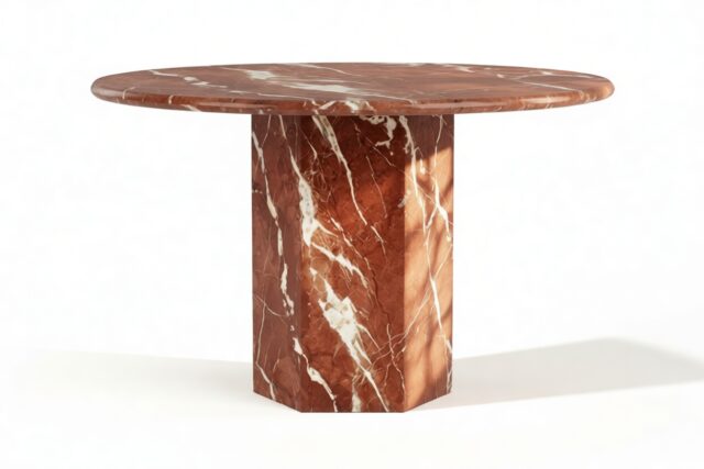 The Viola – Rojo Alicante, 47in Round Dining Table