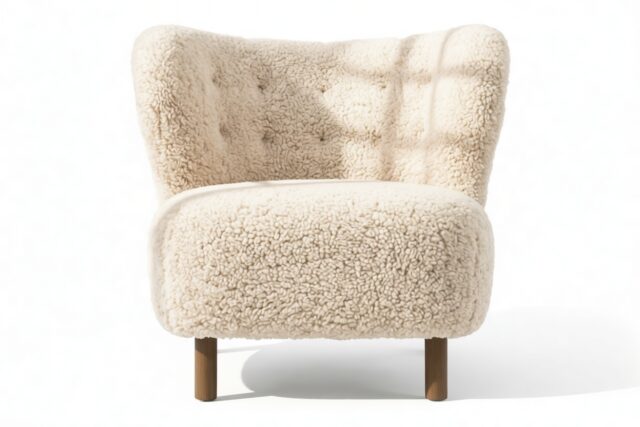 The Little Petra – Natural Luxe Sheepskin, Lounge Chair