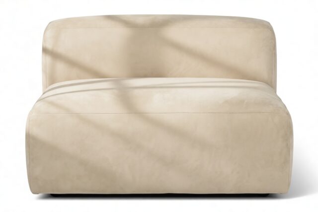 The Le Mura – Eggshell Vegan Suede, Armless