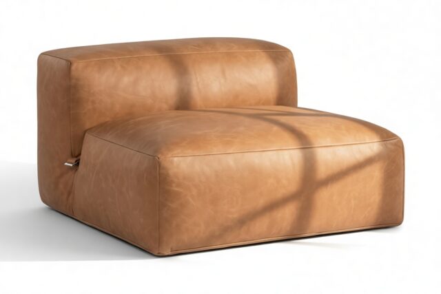 The Le Mura – Tan Vegan Leather, Armless