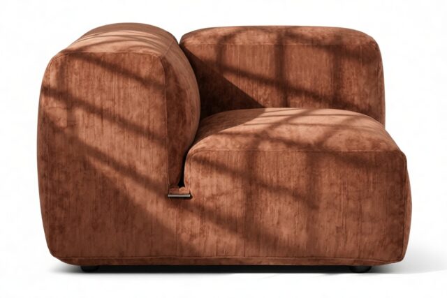 The Le Mura – Rust Chenille, Left Arm