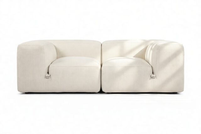 The Le Mura – Natural Linen, Two Seater Sofa
