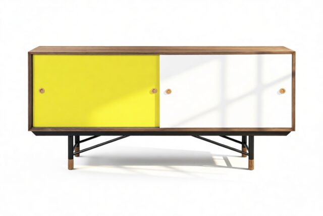 The Finn Juhl – Walnut and Yellow, Credenza