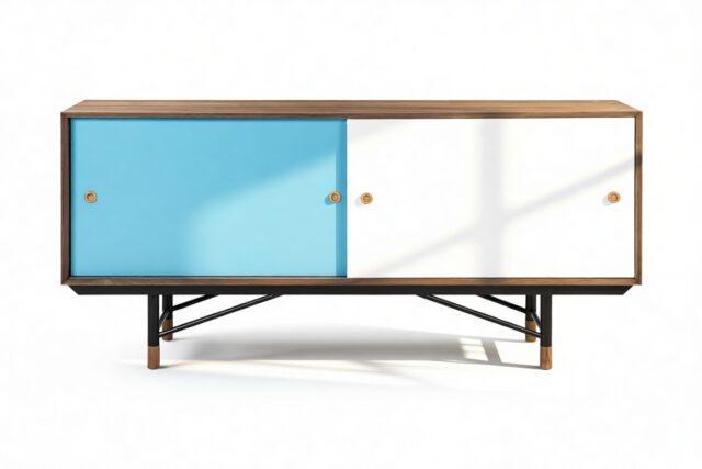 The Finn Juhl – Walnut and Blue, Credenza
