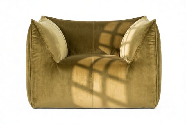 The Bambole – Olive Gold Velvet, Lounge Chair