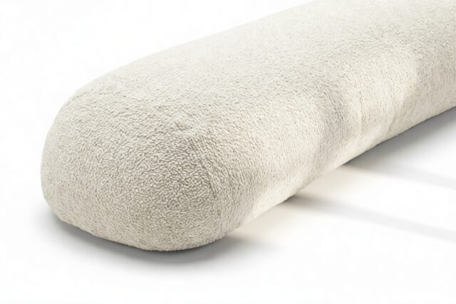 The On the Rocks – White Textured Chenille, Large Backrest