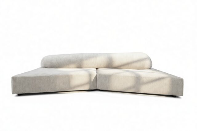 The On the Rocks – Light Gray Weave, Small Sectional