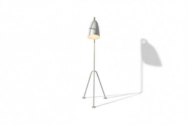 The Grasshopper – Gray, Floor Lamp