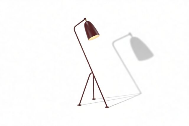 The Grasshopper – Burgundy, Floor Lamp