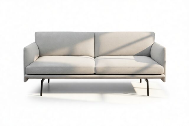The Outline – Light Gray Wool, Two Seater